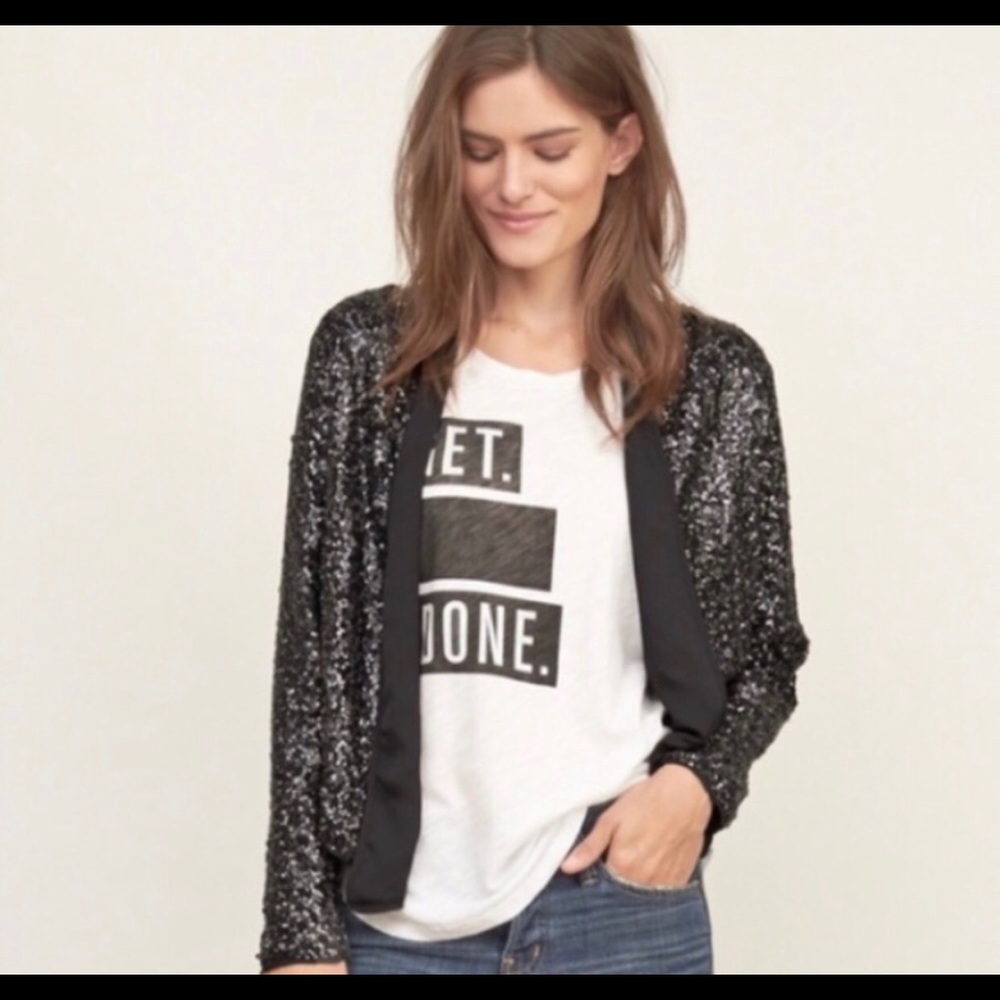 Abercrombie sequin cardigan